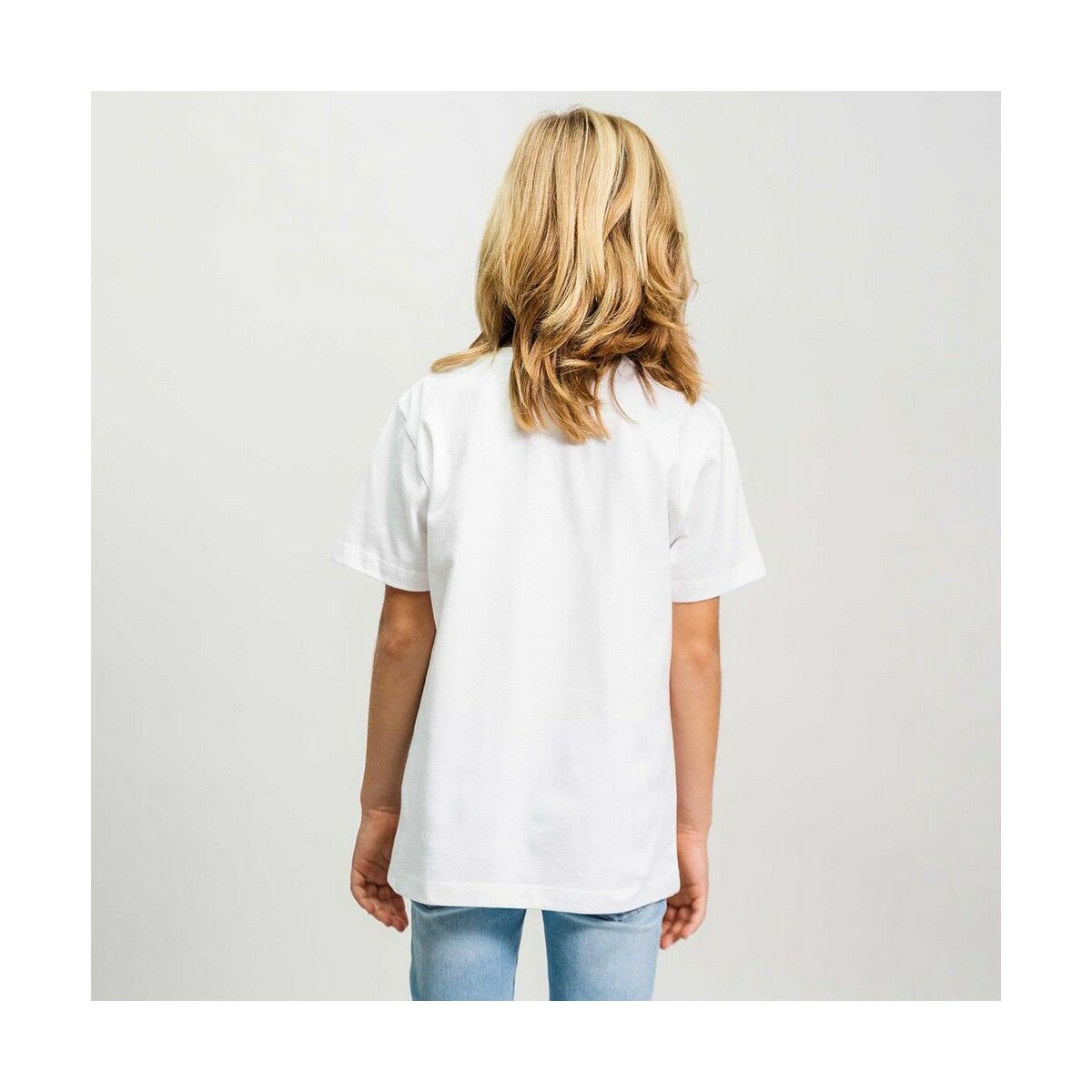 Camisola de Manga Curta Stitch Branco
